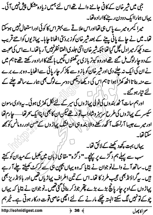sehra ka phool romantic Urdu novel by bilal aslam, Page No. 36