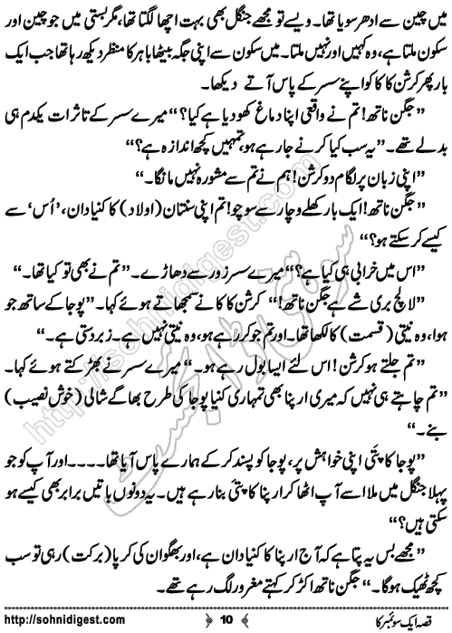 Qissa aik swember ka short Urdu story by humayun ayub, Page No. 10