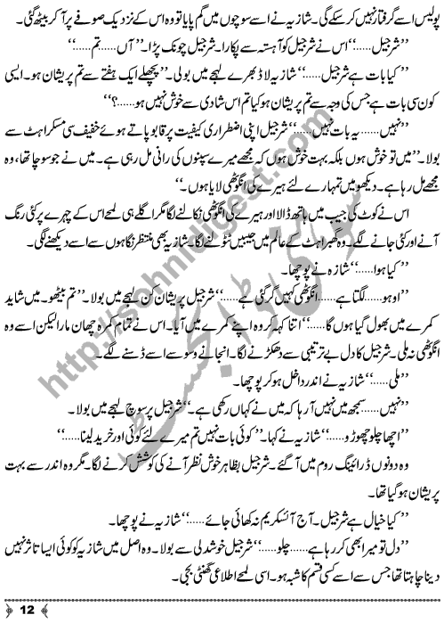 Anjaam-e-Kaar a Crime & Punishment Story by Writer & Novelist Aatir Shaheen Page No.  12