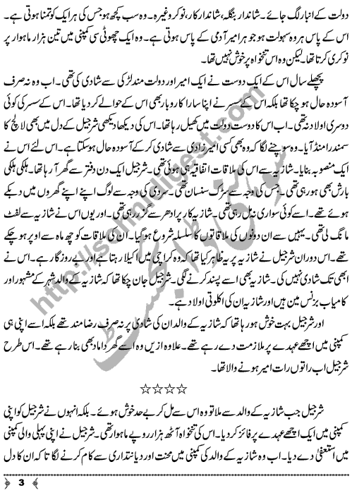 Anjaam-e-Kaar a Crime & Punishment Story by Writer & Novelist Aatir Shaheen Page No.  3