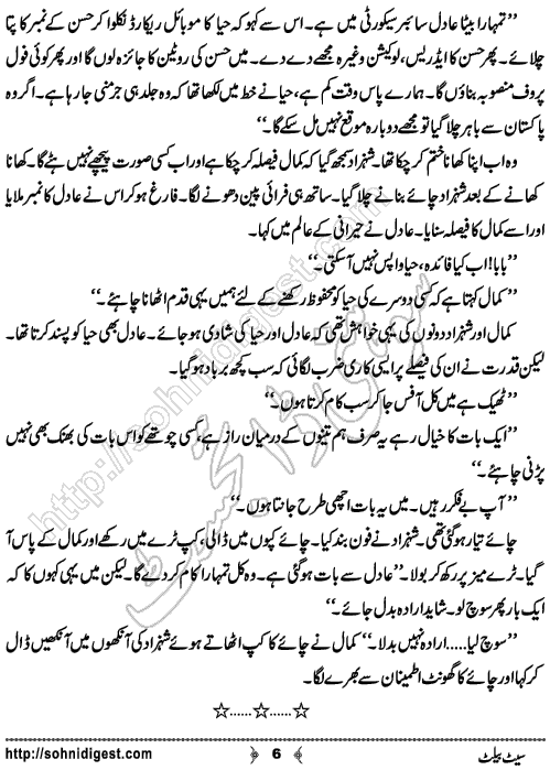 Seat Belt Suspense and Crime Story by Ahmad Nauman Sheikh, Page No.  6