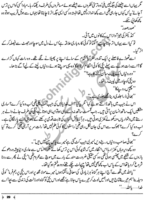 Urdu Novel Piyas (Thirst) by Aliya Tauseef Page No. 29