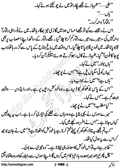 Anageer Action Adventure Novel by Amjad Javed, Page No. 1085