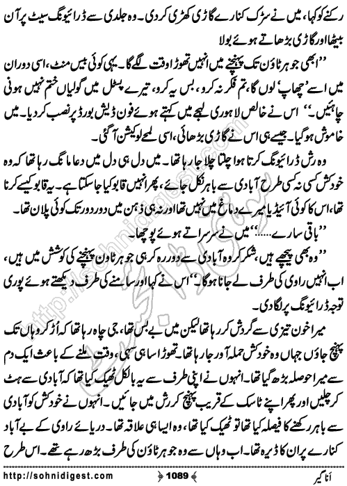 Anageer Action Adventure Novel by Amjad Javed, Page No. 1089