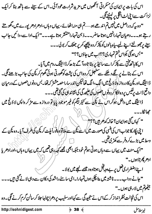 Neer Salasal Urdu Novel , Page No. 38