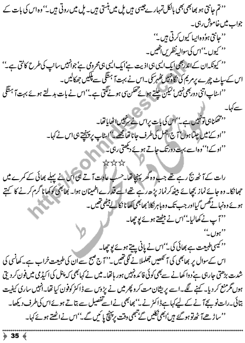 Khushbu Ke Safeer A Social Romantic Urdu Novel by Asia Mirza Page No. 35