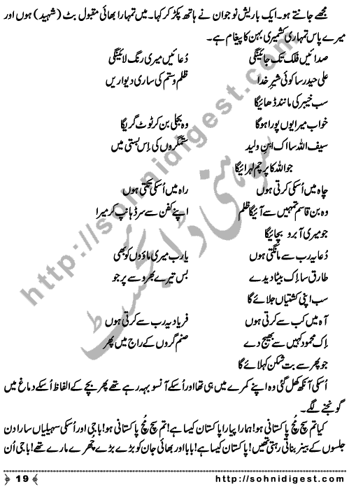 Kia Tum Such Much Pakistani Ho is a Novelette written by Asif Ahmad Bhati about the miserable condition of our country and the irresponsible behaviour of us as Pakistani nation,   Page No. 19