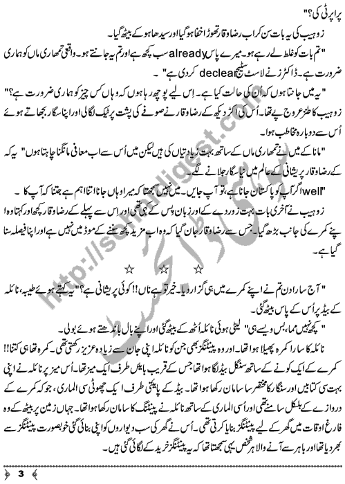 Bhatki Rahon Se Wapsi Social Romantic Urdu Novel by Ayesha Ali Page No. 3
