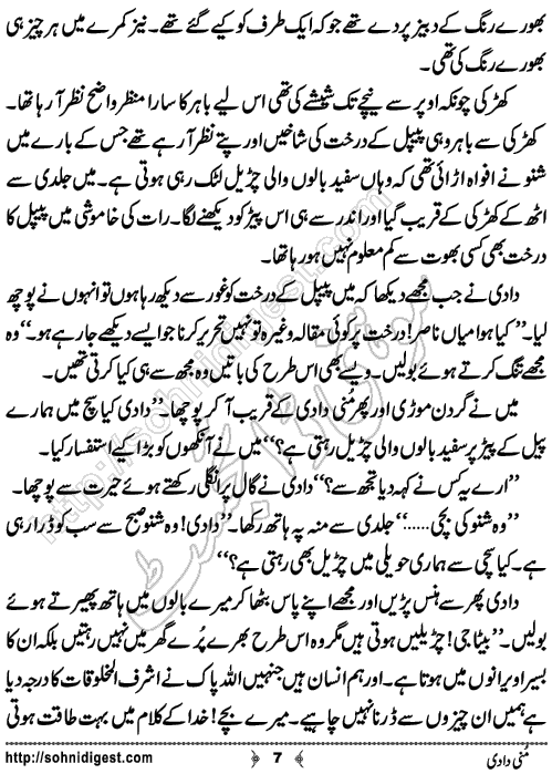 Munni Dadi Urdu Short Story by Basma Nazeer,Page No.7