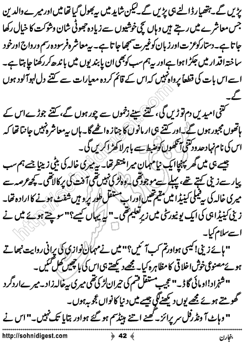 Banjaran Urdu Novelette by Bilal Aslam,Page No.42