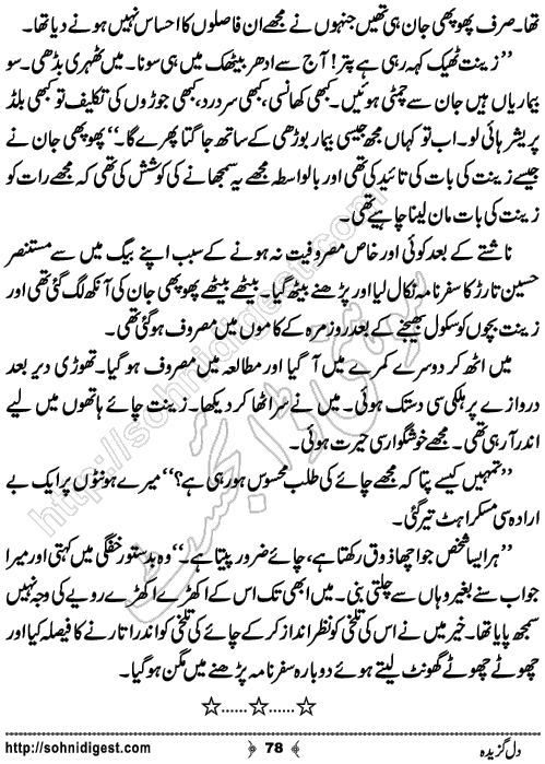 Dil Gazidah Romantic Urdu Novel by Bilal Aslam,Page No.78