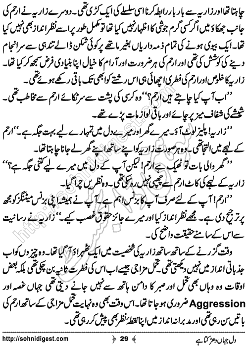 Dil Jahan Dharakta Hai Romantic Urdu Novel by Bilal Aslam, Page No.29