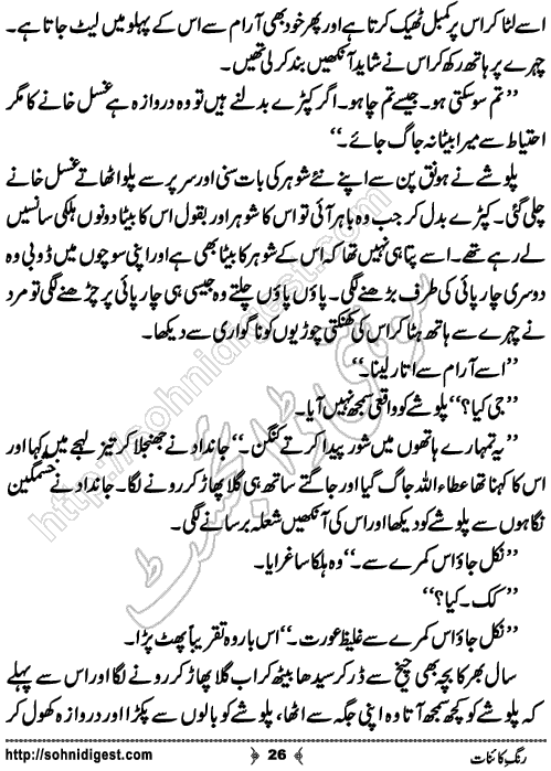 Rang e Kainat Short Urdu Story by Bint e Sadiq, Page No. 26