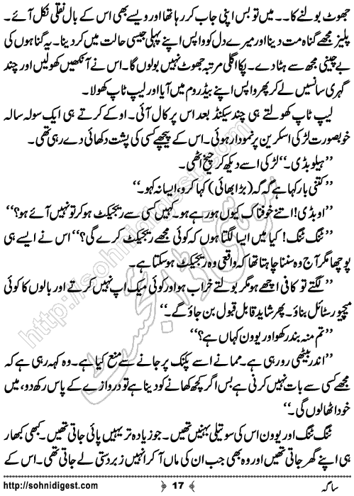 Saga Action Adventure Novel by Bint e Sadiq, Page No.17