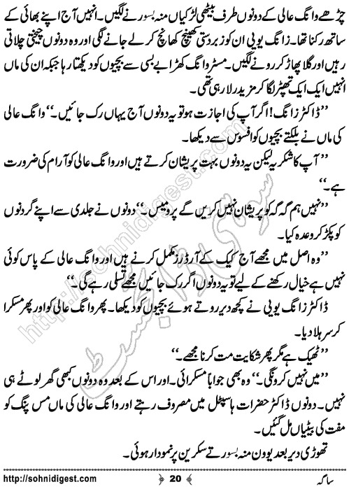 Saga Action Adventure Novel by Bint e Sadiq, Page No.20