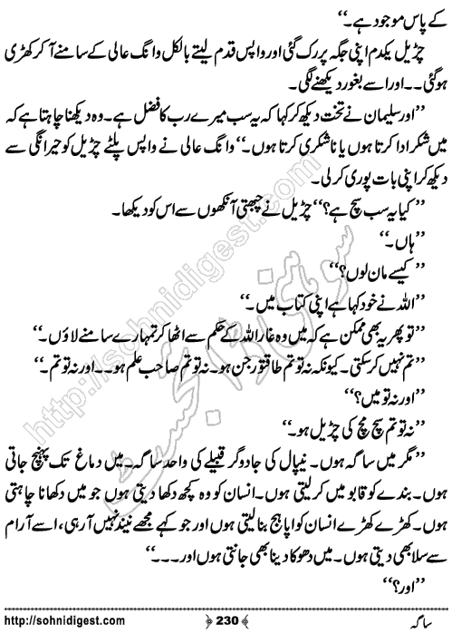 Saga Action Adventure Novel by Bint e Sadiq, Page No.230