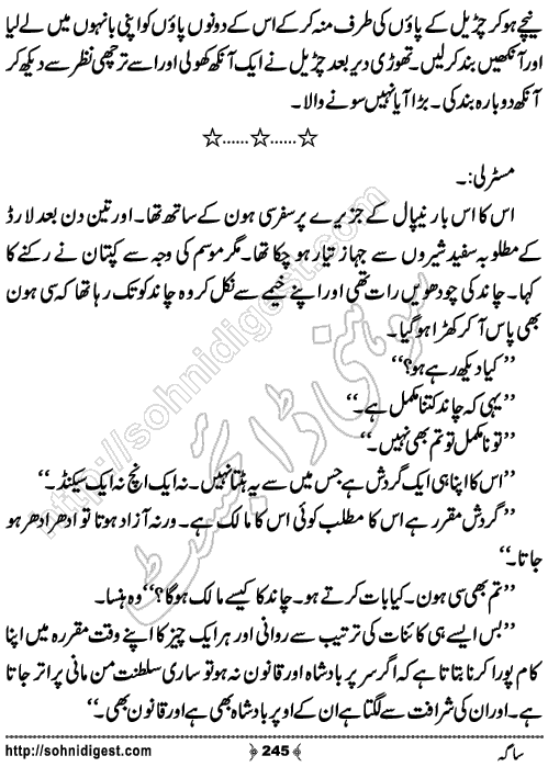 Saga Action Adventure Novel by Bint e Sadiq, Page No.245