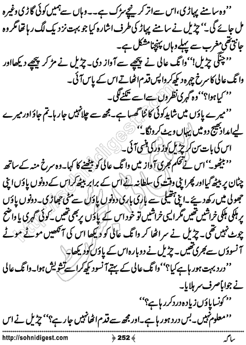 Saga Action Adventure Novel by Bint e Sadiq, Page No.252