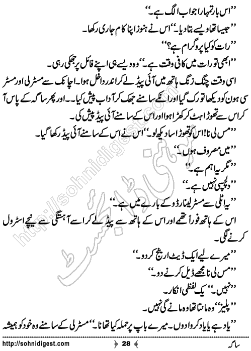 Saga Action Adventure Novel by Bint e Sadiq, Page No.28