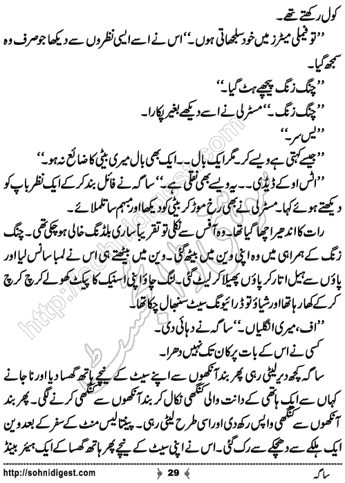 Saga Action Adventure Novel by Bint e Sadiq, Page No.29