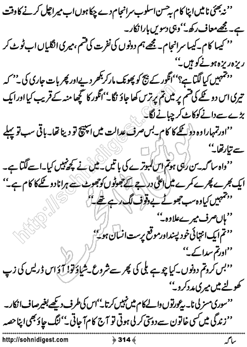 Saga Action Adventure Novel by Bint e Sadiq, Page No.314