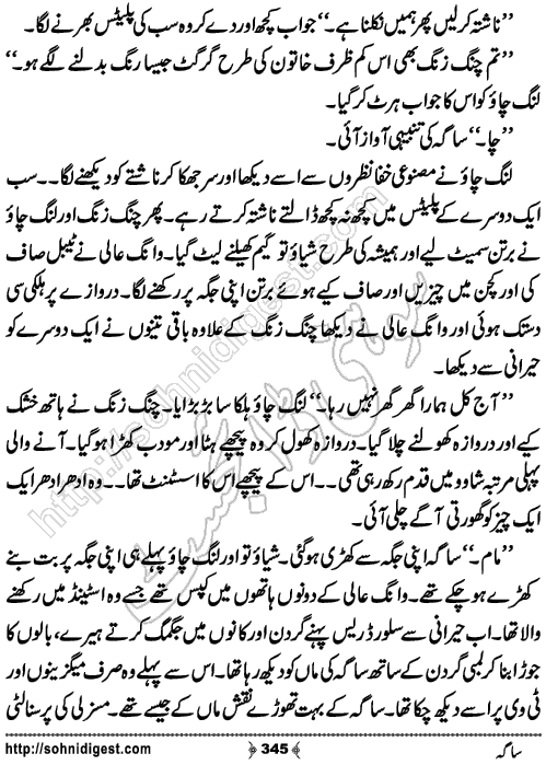 Saga Action Adventure Novel by Bint e Sadiq, Page No.345