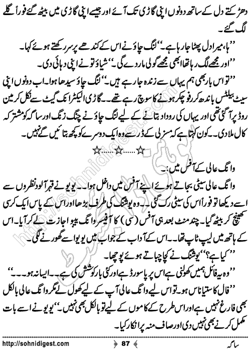 Saga Action Adventure Novel by Bint e Sadiq, Page No.87