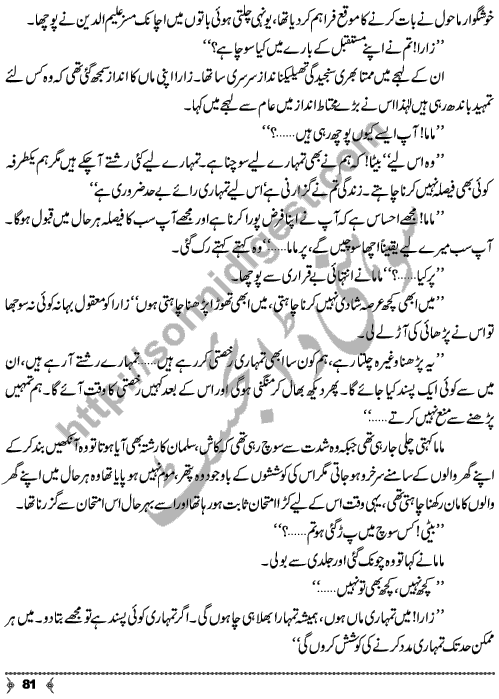 Dil Tou Dena He Tha A Social Romantic Urdu Novel by emerging New Writer Fareeha Kausar Page No. 81