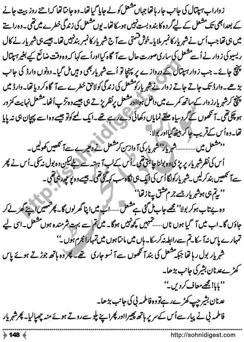Jisay Jurm e Ishq Pe Naz Tha is a Social Romantic Novel written by Ghulam Miran Bhutta Page No. 148