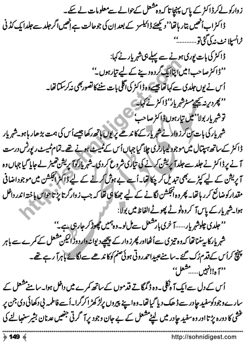 Jisay Jurm e Ishq Pe Naz Tha is a Social Romantic Novel written by Ghulam Miran Bhutta Page No. 149