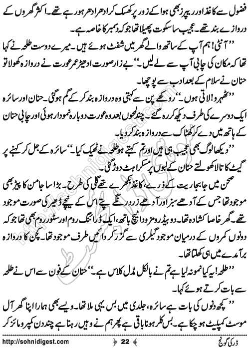 Dar Ki Goonj Horror story by Hadia Malik, Page No.22