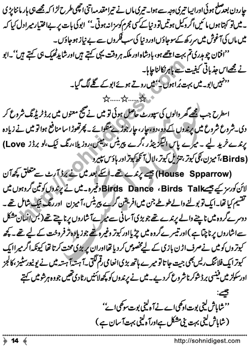 Me Chaudhary (I am Chaudhary) Short Urdu Story by Huma Irfan on sensitive social issues in beautiful narration, Page No. 14