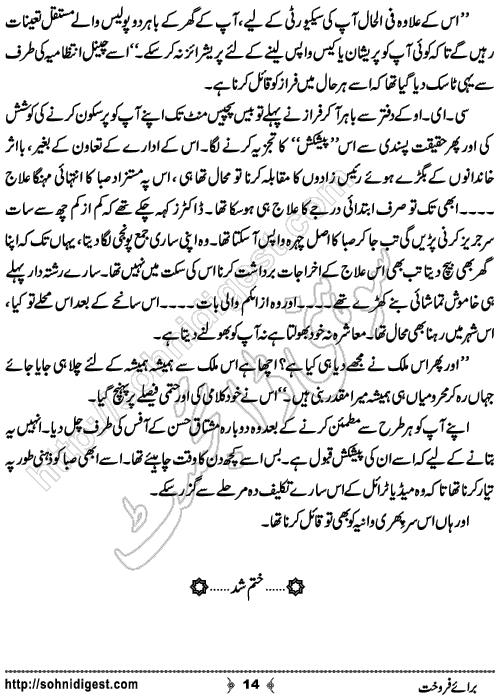 Baraaye Farokht Urdu Short Story by Imran Liaqat, Page No. 14