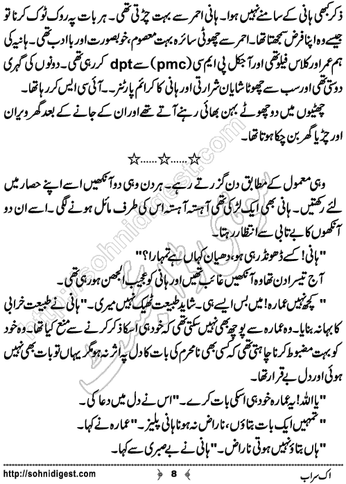 Ik Sarab Urdu Short Story by Khadija Mazhar Khadi,Page No.8