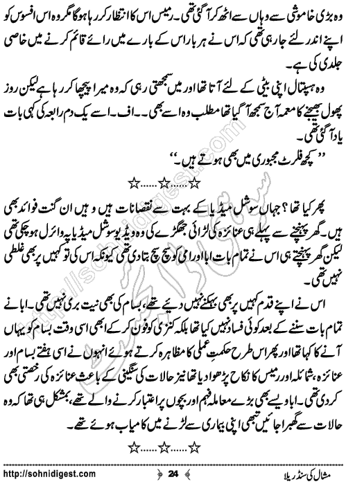 Mishaal Ki Cinderella Urdu Short Story by Khansa Qamar,Page No.24
