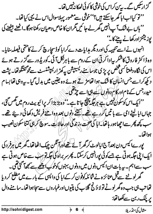 Mishaal Ki Cinderella Urdu Short Story by Khansa Qamar,Page No.6