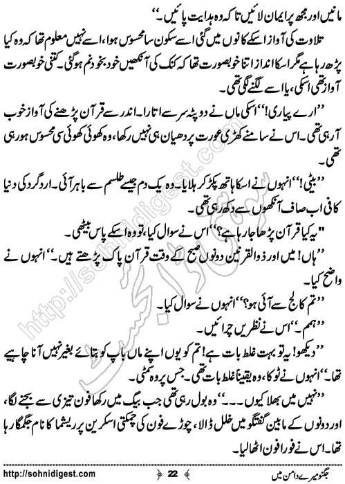 Jugnoo Mere Daman Mein Urdu Novelette by Laiba Sami,Page No.22