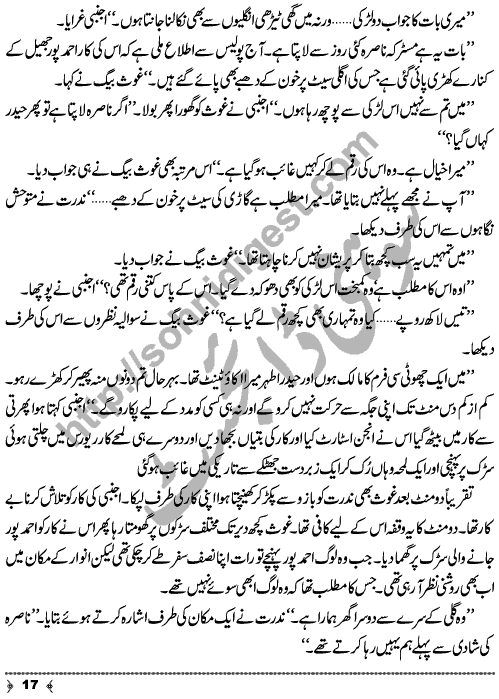 Hosla (Courage) a Crime & Punishment Urdu Long Story by MA Rahat Page No. 17