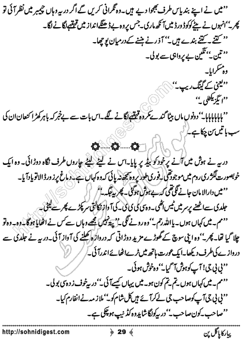 Piyar Ka Pagalpan Urdu Romantic Novel by Mehwish Chaudhary , Page No. 29