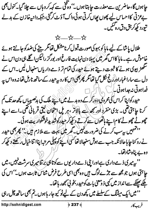 Fareebkar Romantic Urdu Novel by Momina Jamil,Page No.237