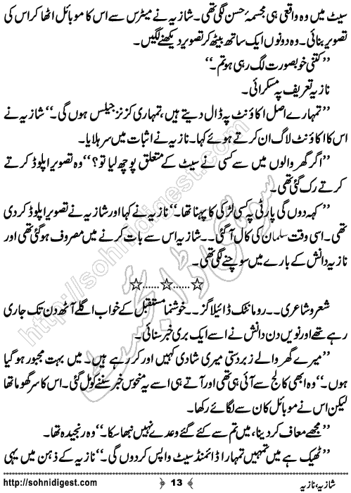 Shazia Nazia Short Story by Muhammad Anas Hanif,Page No.13