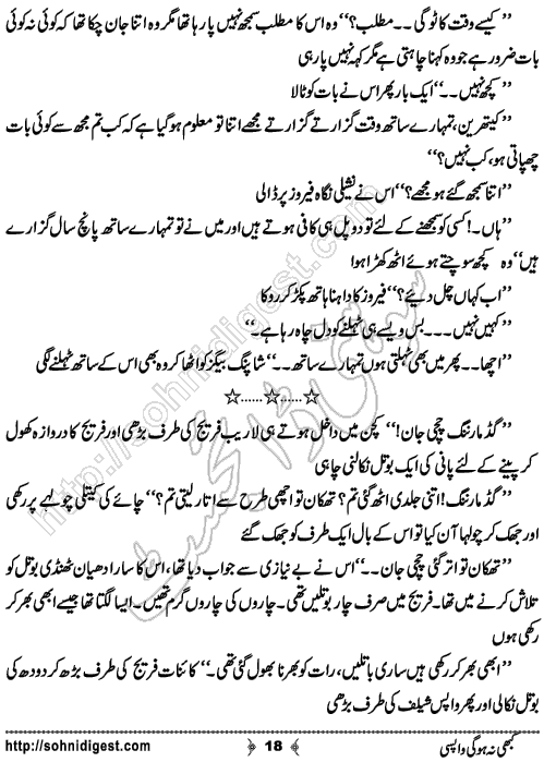 Kabhi Na Ho Gi Wapsi by Muhammad Shoaib, Page No. 18