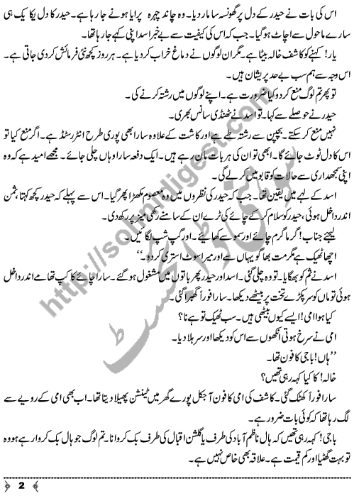 In Chiraghon Ko Jala Ke Rakhna A Social Romantic Urdu Novel by Rabia Fayyaz Qadri Page No. 2