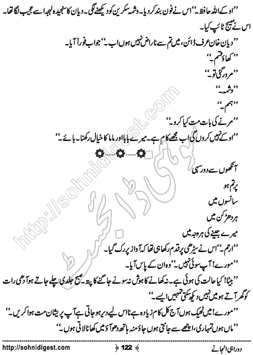 Do Rahi Anjane Urdu Novel, No. 122