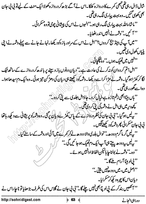 Do Rahi Anjane Urdu Novel, No. 63