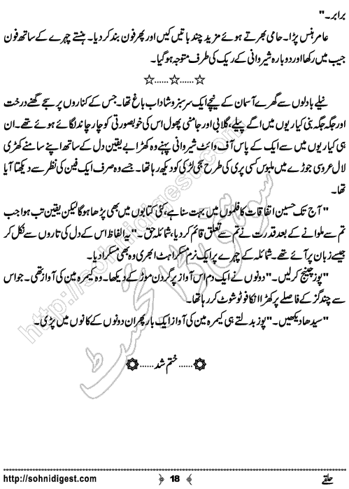 Halqe Urdu Short Story by Rafia Moeen, Page No.  18