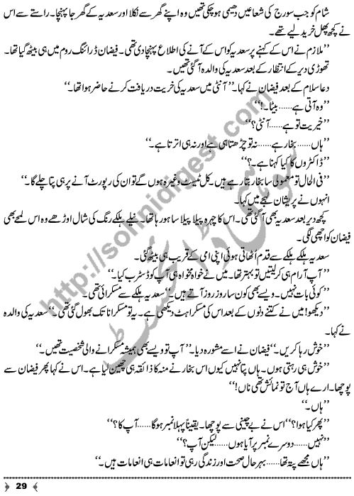 Ulfat Ke Chiragh A complete Social Romantic Novel by Rahila Jabeen Badar Page No. 29