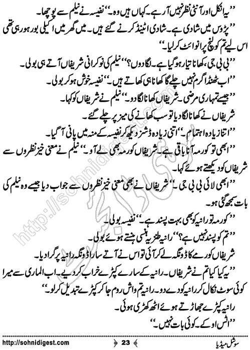 Social Media Short Urdu Story by Rana Zahid Hussain, Page No. 23