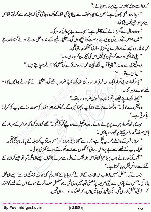 Barda historical Novel by Riaz Aqib Kohler, Page No. 205