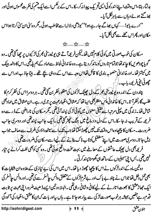 Janoon ishq Urdu Novel no.11
